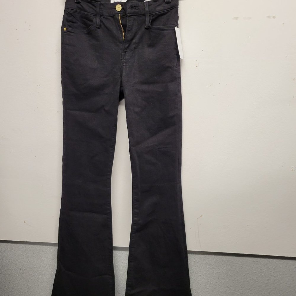 FRAME, Le High Flare, Black Jeans, 26.
